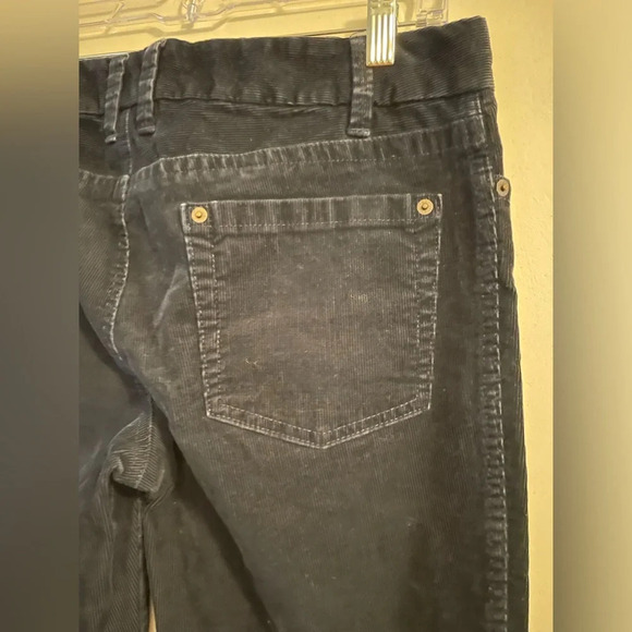 J Crew Favorite Fit Corduroy Pants Dark Blue Size 6 Short - Picture 9 of 11